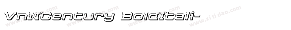 VnNCentury BoldItali字体转换